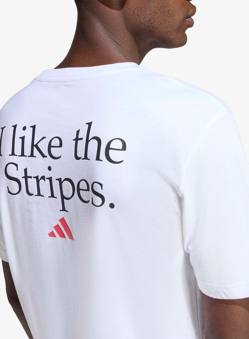 Adidas I Like The Stripes Graphic T-Shirt - Image 4