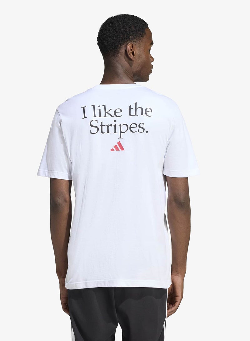 Adidas I Like The Stripes Graphic T-Shirt - Image 2
