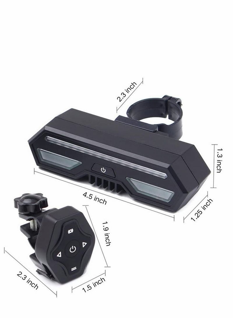 Y&D Bike Tail Light with Wireless Remote Control, USB Rechargeable Ultra Bright Waterproof Bicycle Taillight for Cycling Safety Warning - Image 2