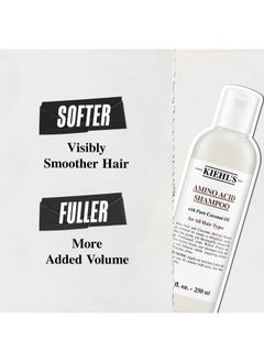 Kiehl's Amino Acid Shampoo, with Amino Acids and Coconut Oil to Clarify and Cleanse, Helps Strengthen Hair, Prevent Breakage, Suitable for All Hair Types, Paraben-Free - 33.8 fl oz /1 Liter Pump  - Image 4