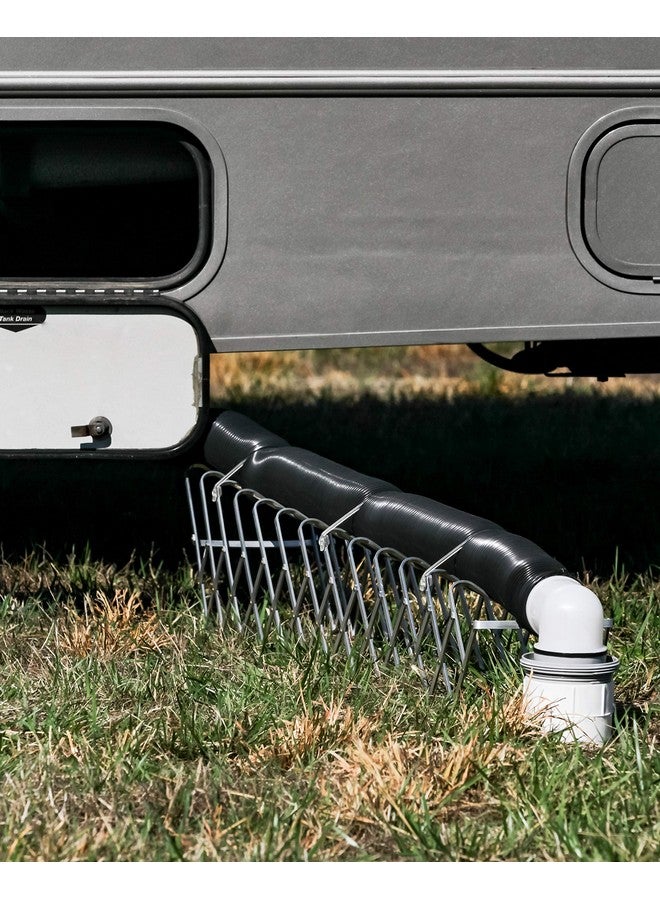 Camco RV Sewer Kit | Features Pre-Attached Fittings, a 10-Foot Sewer Hose, Translucent Sewer Elbow with 4-in-1 Adapter, and More (39551) Black - Image 2