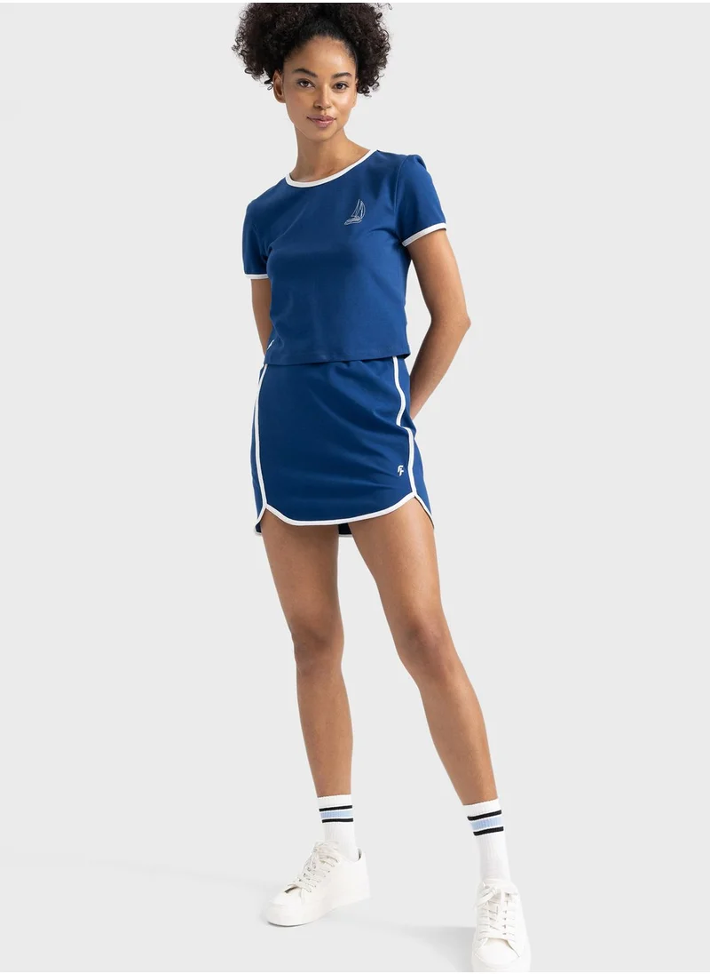 DeFacto Standart Fit High Waist Skirt