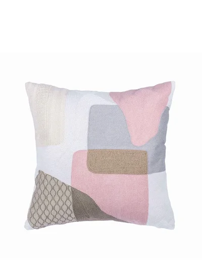 Donetella 2-piece embroidered cushion cover (45x45 cm) without filler Pink