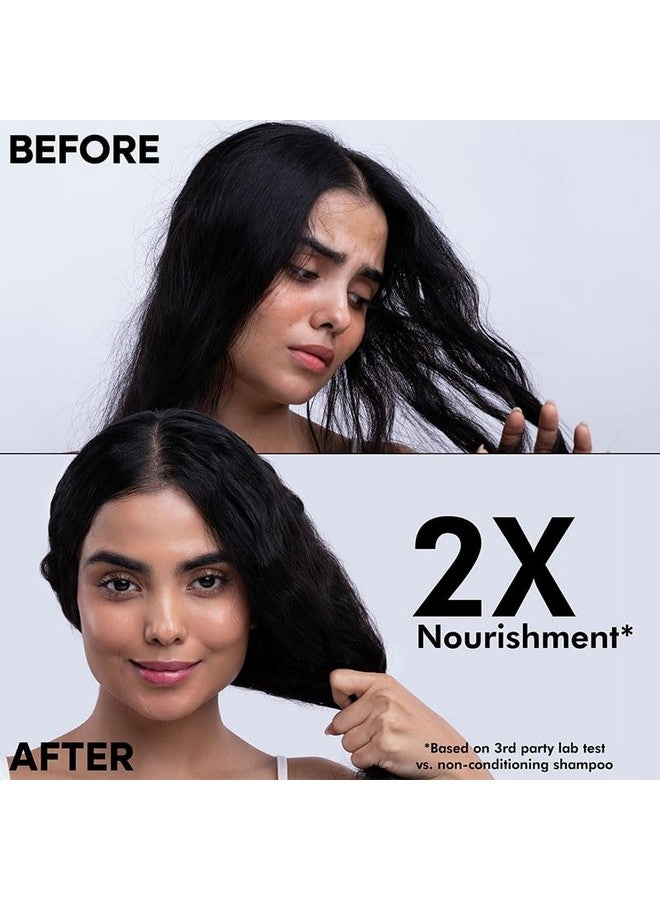 طبيعي شامبو Naturali Daily Strength & Nourish بماء الأرز وزيت جوز المكاديميا | يجعل الشعر أقوى | شامبو خالٍ من البارابين والكبريتات | شامبو للشعر الجاف المجعد | 370 مل - Image 5