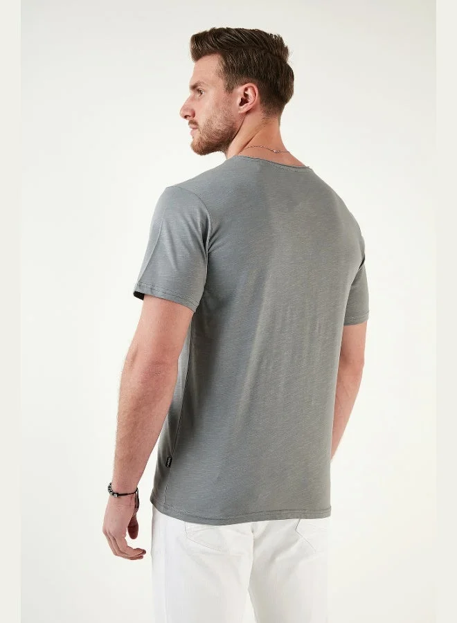 Buratti  Buratti Crew Neck 100% Cotton Regular Fit Basic T Shirt Men's T SHIRT 59020001 for Men | Best Price UAE