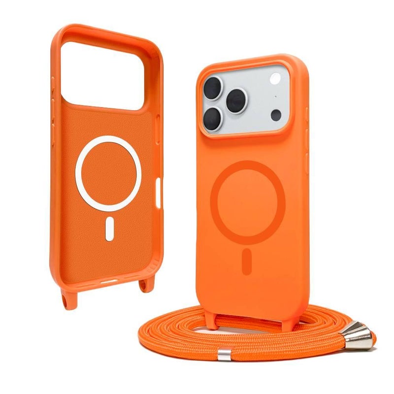 MagSafe iPhone 14 Pro Max TPU Case Protective for iPhone 14 14 Plus 14 Pro 14 Pro Max and Lanyard in Clear - Image 2