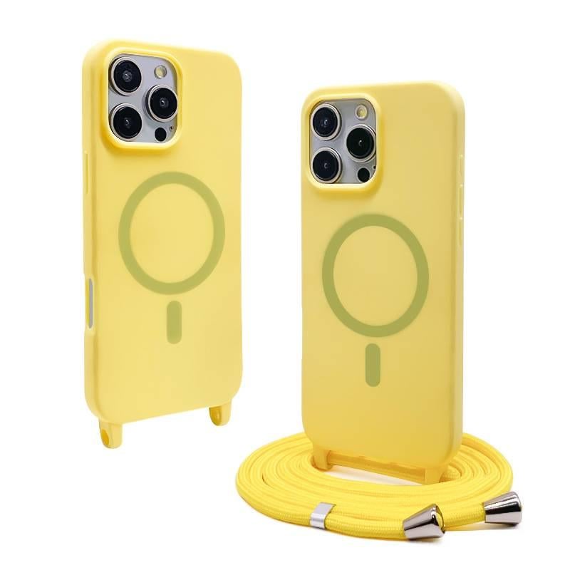 MagSafe iPhone 14 Pro Max TPU Case Protective for iPhone 14 14 Plus 14 Pro 14 Pro Max and Lanyard in Clear - Image 1