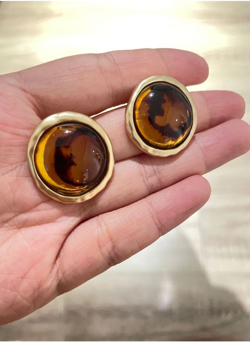 General Vintage Amber Earrings  - Image 5