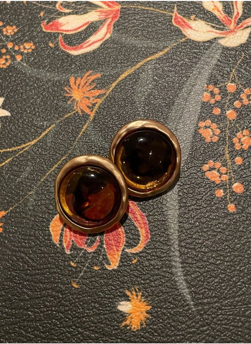 General Vintage Amber Earrings  - Image 4