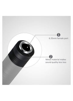 KASTWAVE 3 Pcs 1/4 Inch TRS/TS Coupler Female to Female Audio Connector, 6.35 mm TRS Stereo and Mono Jack Adapter Joiner, Extension Connector for Amplifier Speaker Guitar Sound  - Image 2
