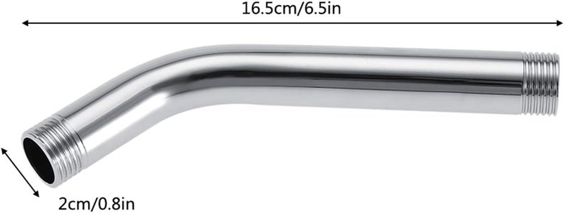 Stainless Steel Wall Mounted Shower Arm Extension - Suitable Angle for a Relaxing Shower Experience - Image 2