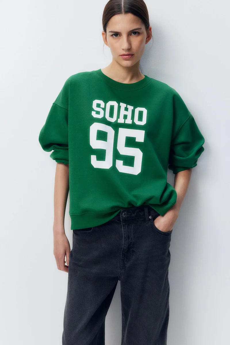 H&M Text-motif sweatshirt