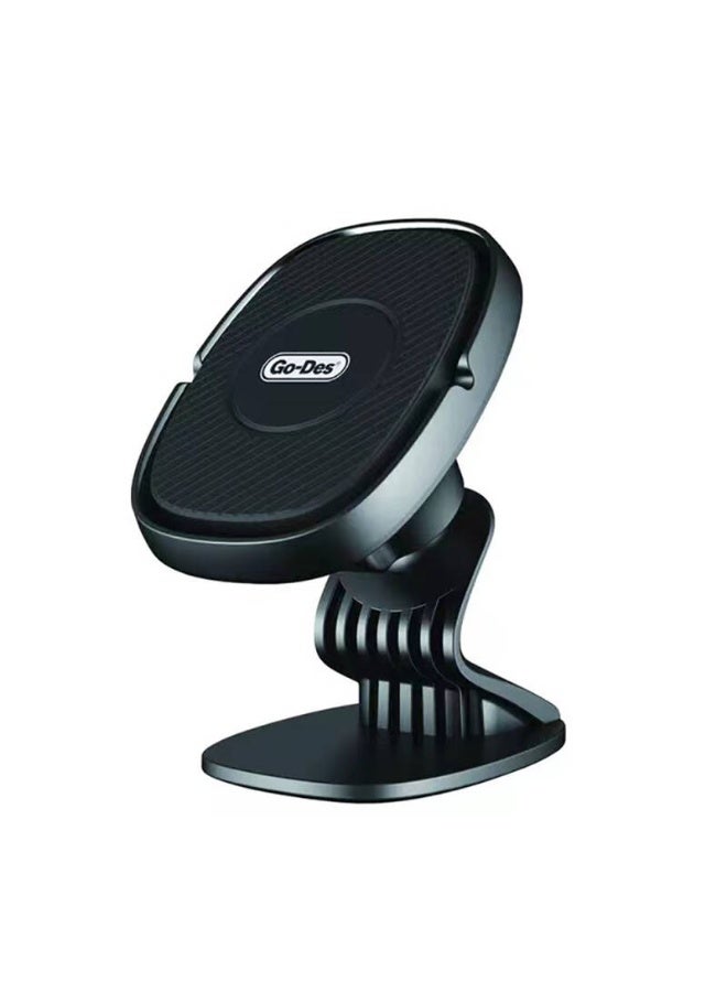 جو-ديز حامل هاتف للسيارة Go Des GD-HD666S مغناطيسي قوي قابل للدوران 360 درجة 2 في 1 مع تهوية وأرضية مسطحة - Image 1