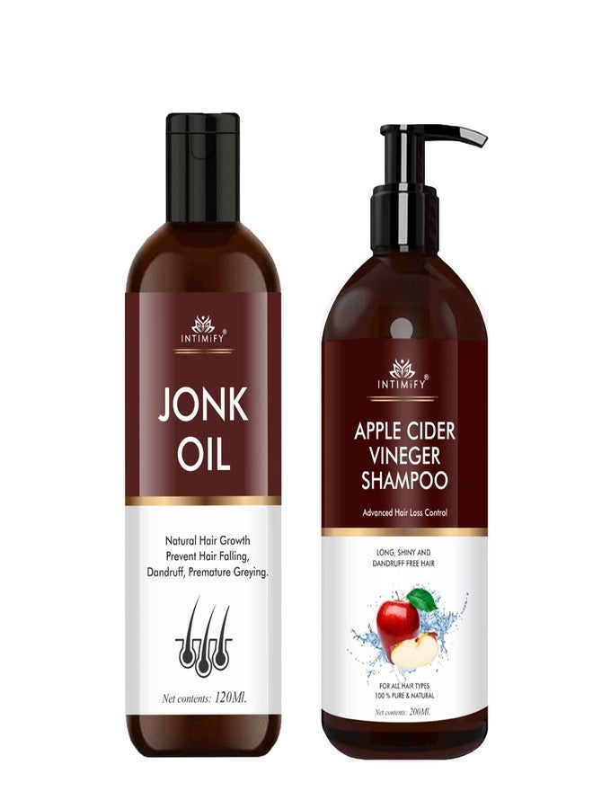 INTIMIFY زيت إنتيميفاي جونك للنساء والرجال وشامبو خل التفاح (عبوة من قطعتين) - Image 1