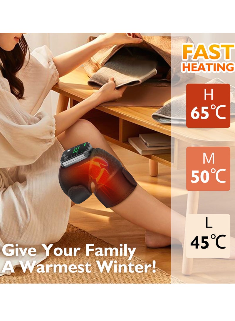 Electric Heating Knee Massager Joint Physiotherapy Elbow Knee Pad Shoulder Pad Vibration Massage Pain Relief - Image 5