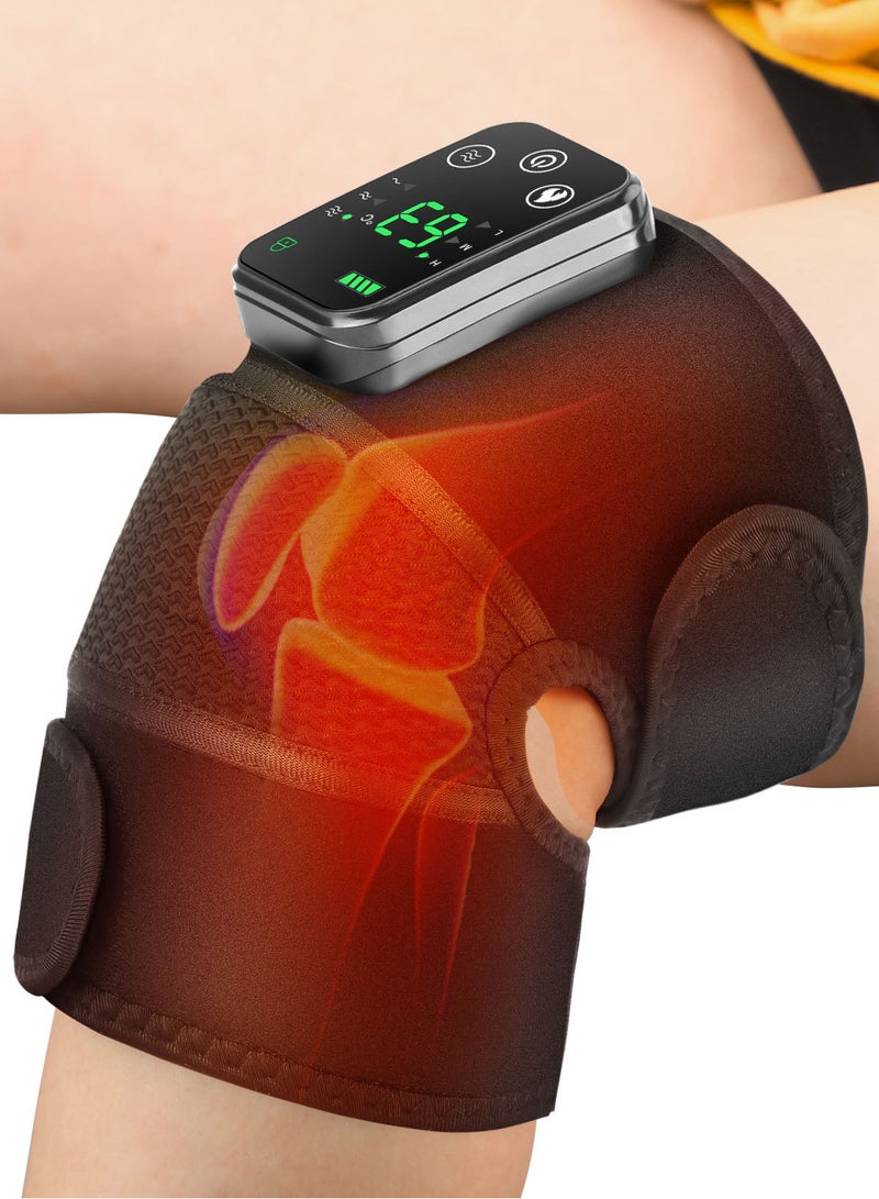 Electric Heating Knee Massager Joint Physiotherapy Elbow Knee Pad Shoulder Pad Vibration Massage Pain Relief - Image 3