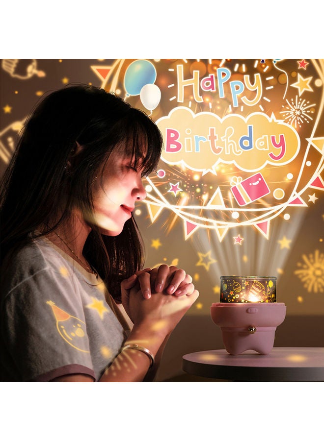 إسكدنيا مصباح LED ليلي بتصميم فني ثلاثي الأبعاد لطيف متعدد الألوان - Image 3