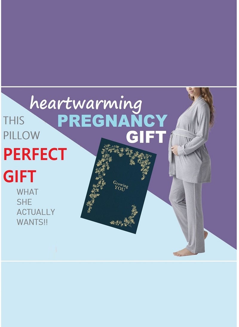 Blueberry U Shaped Maternity Pillow With Removable Velvet Cover Pink 130 x 70cm - Image 2