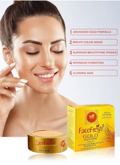 Face Fresh Gold Plus Beauty Cream  - Increases Skin Firmness, Removes Acne, Dark Spots & Wrinkles - For All Skin Types 23g 