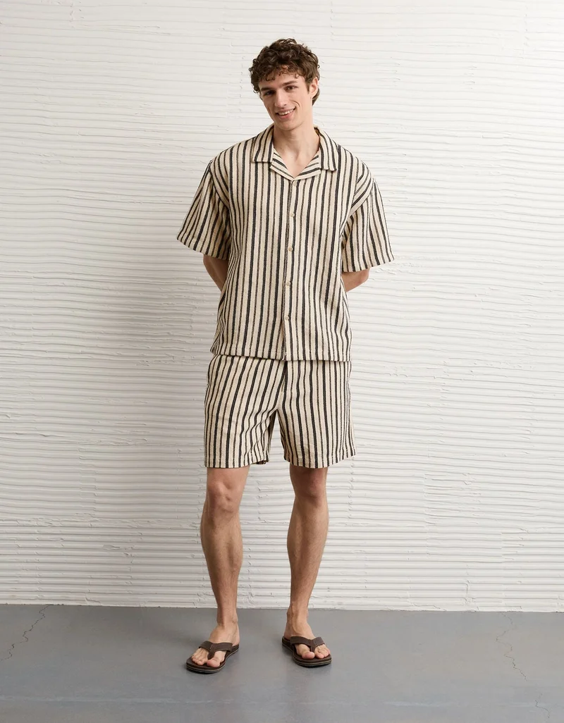 AE Relaxed Short-Sleeve Camp Collar Shirt
