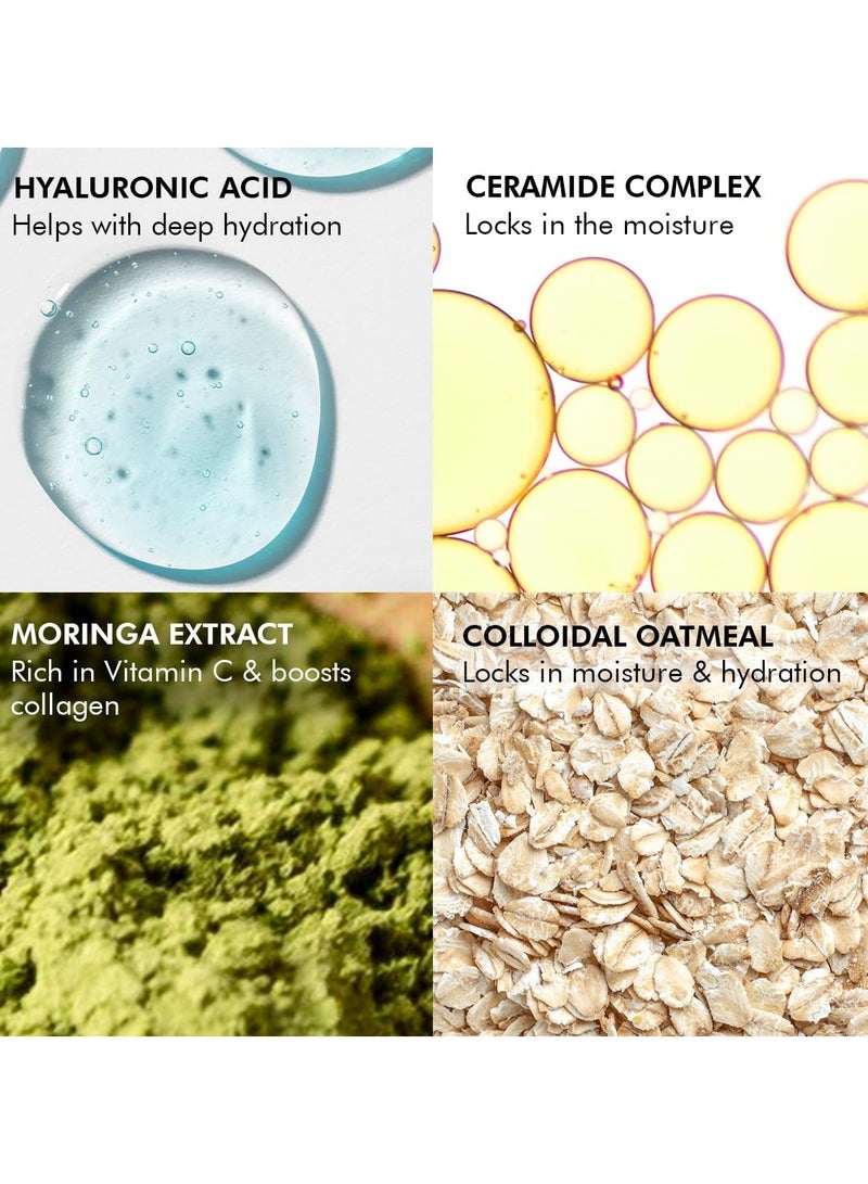 CONSCIOUS CHEMIST Deep Hydrating Body Moisturizer|150gm|For Dry Skin|Instant Hydration, Non-Greasy Cream With Ceramides, Hyaluronic Acid & Colloidal Oatmeal|For Unisex|Fragrance Free, Cruelty Free - Image 3
