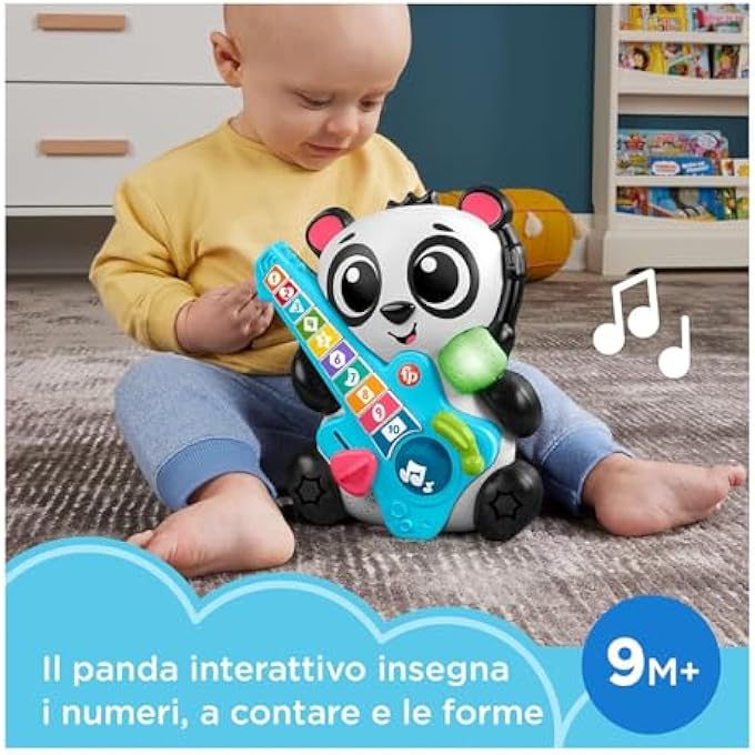 Fp FISHER PRICE ANIMAL BAND - GINA LA PANDINA LEARN TO COUNT, INTERACTIVE LEARNING PANDA WITH 10 BUTTONS AND 70 SONGS, LIGHT, SOUNDS AND MICROPHONE, CHILDREN'S TOY, 9+ MONTHS, HYL03 - Image 2