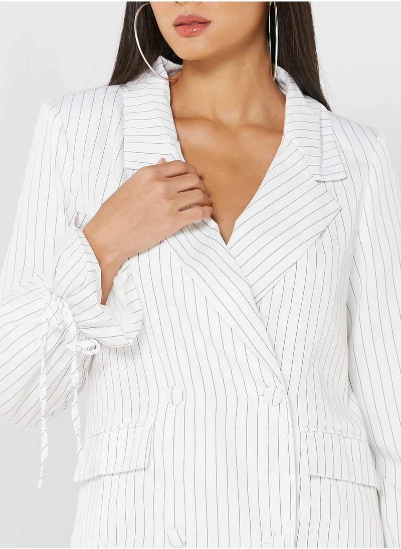 In the style Striped Double Breasted Dress