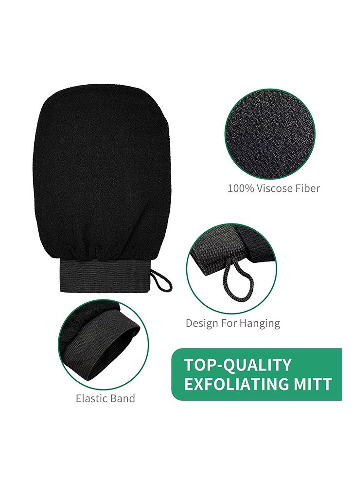 SAKOON Moroccan Bath Glove | Korean Mitt Deep Exfoliating Glove | Hammam Glove | Kessa Glove | Body Scrubber or Body Exfoliator | Dead Skin Remover and Bath Scrubber Shower Scrubber for Skin Exfoliation - Image 4