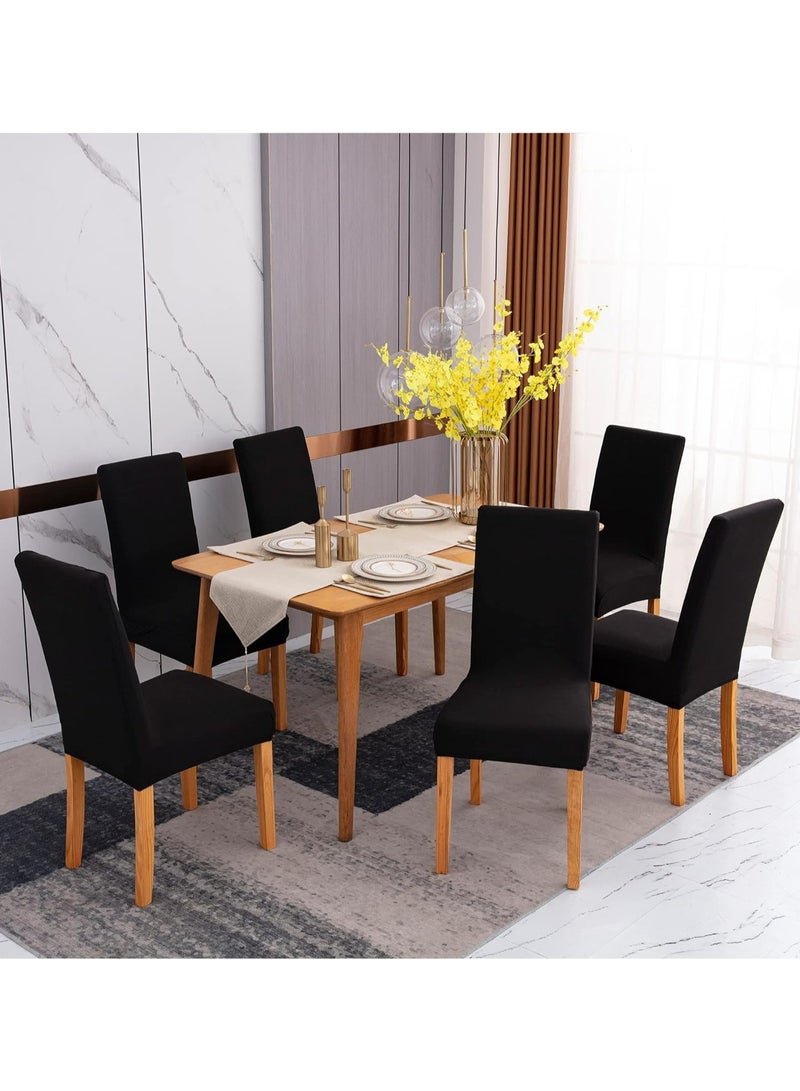 قابل للفصل قابل للغسل أثاث الفندق مطعم كرسي يغطي الفصول الأربعة مطعم ، مأدبة ، فندق عالمي يغطي كرسي ( أسود ) - Image 2