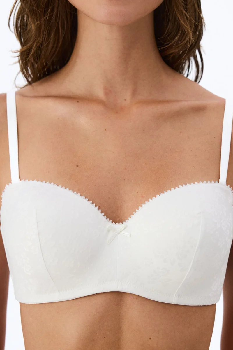 بنتي PENTI Broken Lotus Satin Floral Padded Bra