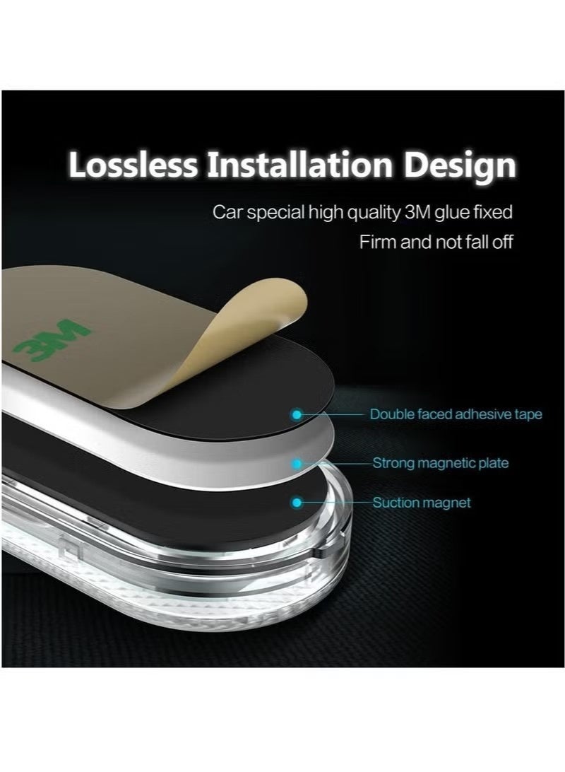 2PCS Car LED Lights, Interior Portable Small Incar LED Touch Lights with 6 Bright LED Lamp Beads, USB Rechargeable Lighting Light Car Emergency Light (Purple Light) - Image 5