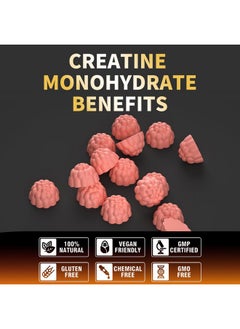 Nutravita Nutravita Creatine Monohydrate Gummies for Men & Women-5g of Creatine Monohydrate per Serving - Sugar Free,Vegan, Strawberry Flavor, 120 Count  - Image 4