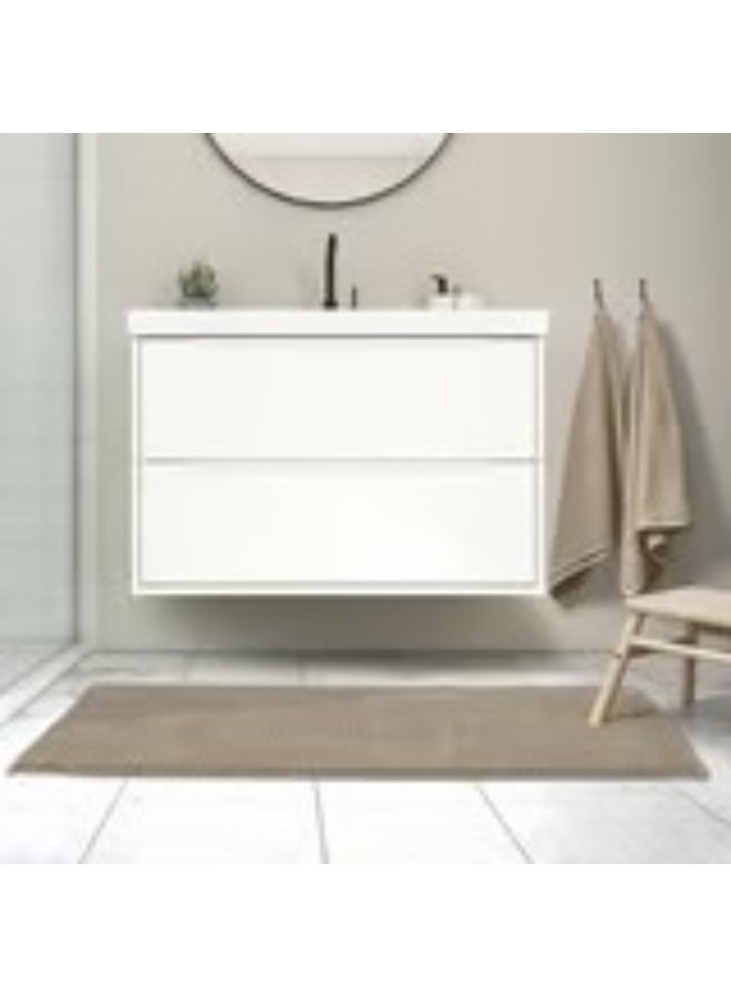Toftbo Bath mat beige 60x120 cm - Image 4