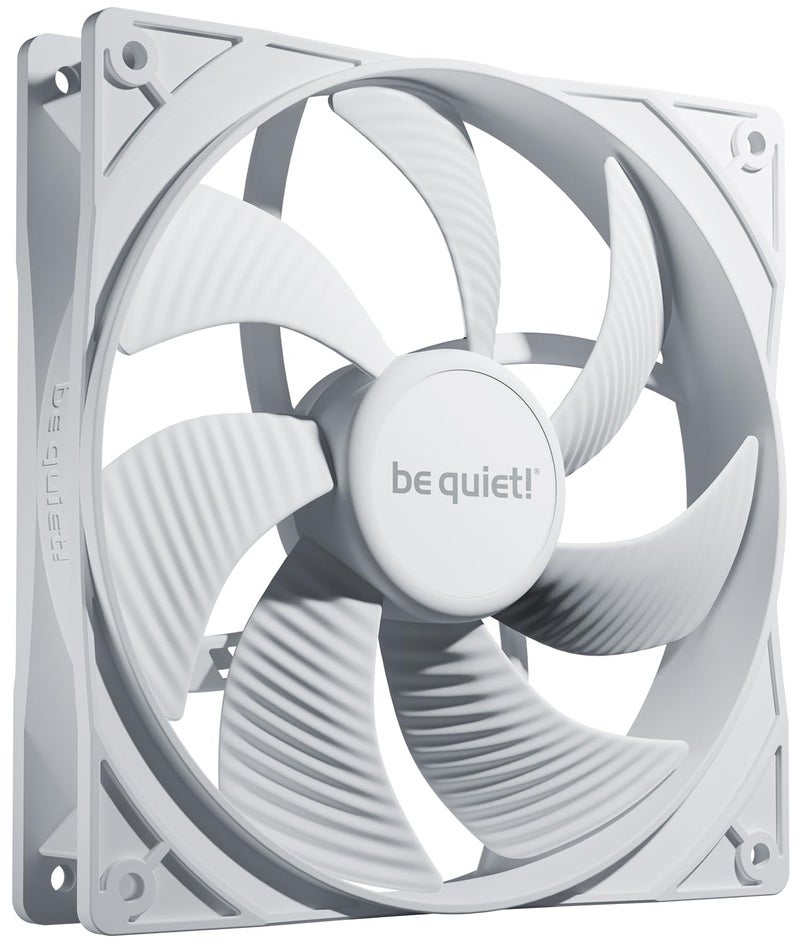 be quiet! Pure Wings 3 140mm PWM White Fan | High top-end Speed | Low Minimum RPM | Optimized Fan Frame | Extraordinary air Pressure | White | BL112 - Image 1