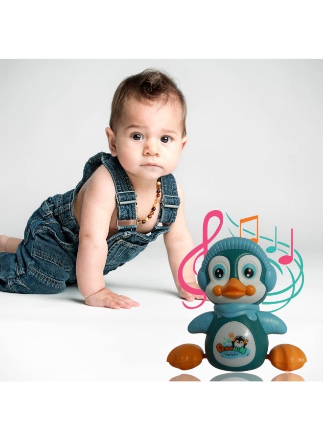 حديقة الألعاب لعبة البطريق الموسيقية للأطفال – تعمل بالصوت، تتحرك وتتأرجح مع أضواء وموسيقى لعمر سنتين فأكثر - Image 4