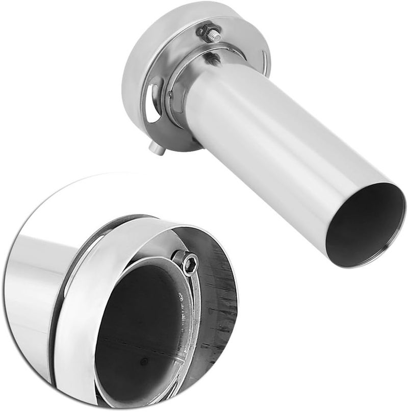 klarako Exhaust Tip, Universal Adjustable Round Exhaust Muffler Tip Removable Sound Silencer (4 inch) - Image 4