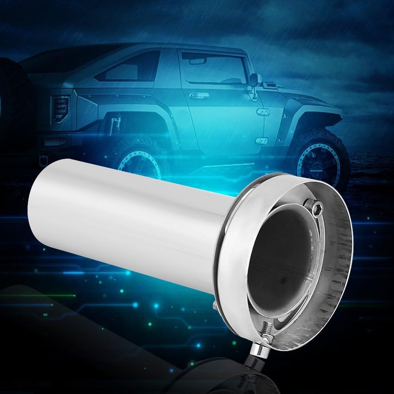 klarako Exhaust Tip, Universal Adjustable Round Exhaust Muffler Tip Removable Sound Silencer (4 inch) - Image 1