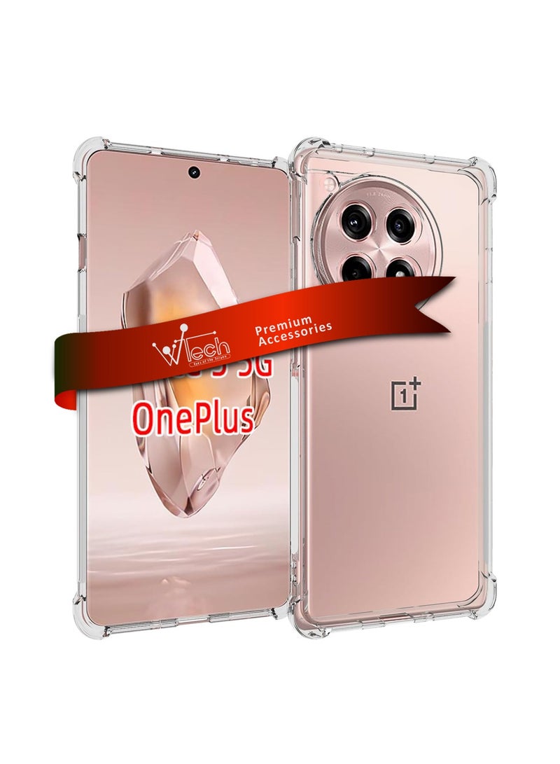 Wtech OnePlus Ace 3 / OnePlus 12R 5G 2024 TPU Bumper Corners With Hard PC Case Cover - Clear - Image 1