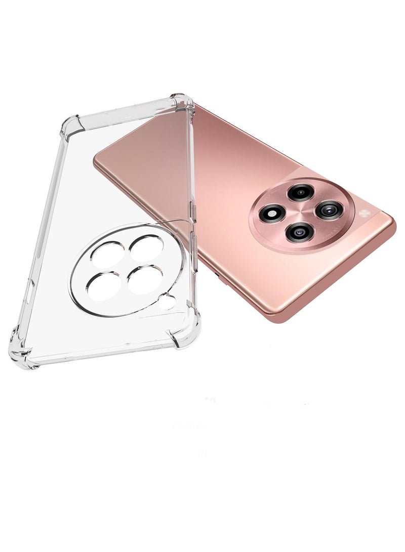 Wtech OnePlus Ace 3 / OnePlus 12R 5G 2024 TPU Bumper Corners With Hard PC Case Cover - Clear - Image 3