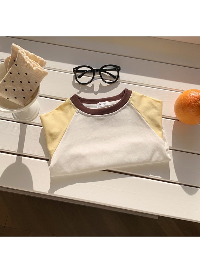 Korean Style Kidsren's Clothing Kidsren's Long-sleeved Stripesd T-shirt Autumn Men's And Women's Bottoming Shirt Baby Clothes Cotton T-shirt