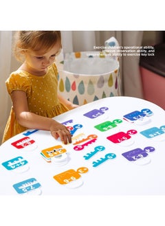 Generic Montessori Early Education Matching Number Letter Unlocking Game Key Fine Action Children Training Baby Educational Toys-Color:Digital Operation Key Matching (color Box)  - Image 3