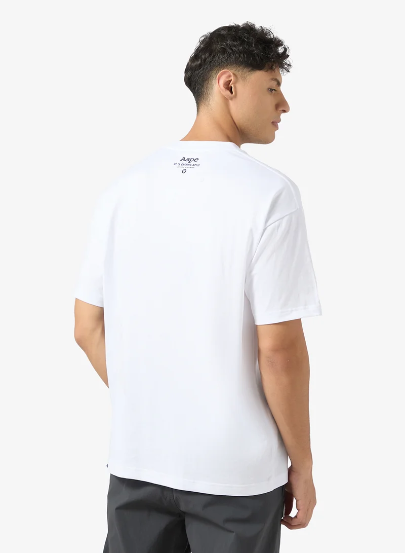AAPE Moonface logo short sleeve tee
