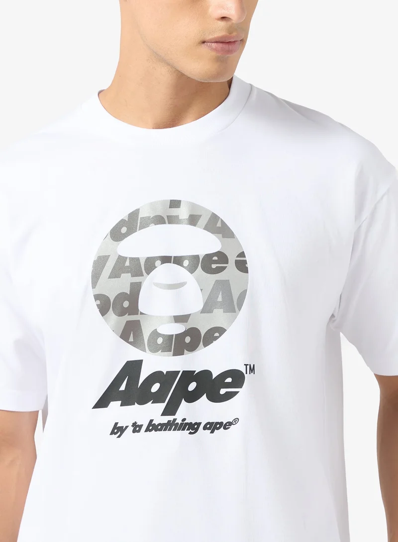 AAPE Moonface logo short sleeve tee