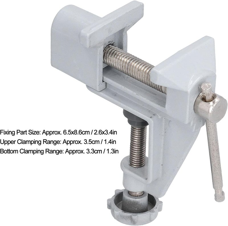 Zerodis Bench Vise Small Aluminum Alloy Multifunctional Professional Vice Clamp for Woodworking, Garden Tools, Table Vise, Mini Hardware Clamp - Image 2