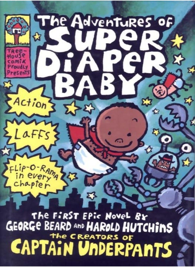 Adventures Of Super Diaper Baby Captain Underpants by Dav Pilkey Hardcover 