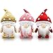 Gehydy Gehydy Set of 3 Mushroom Gnomes Plush Spring Easter Decoration Gifts Holiday Handmade Scandinavian Tomte Stuffed  - Image 2