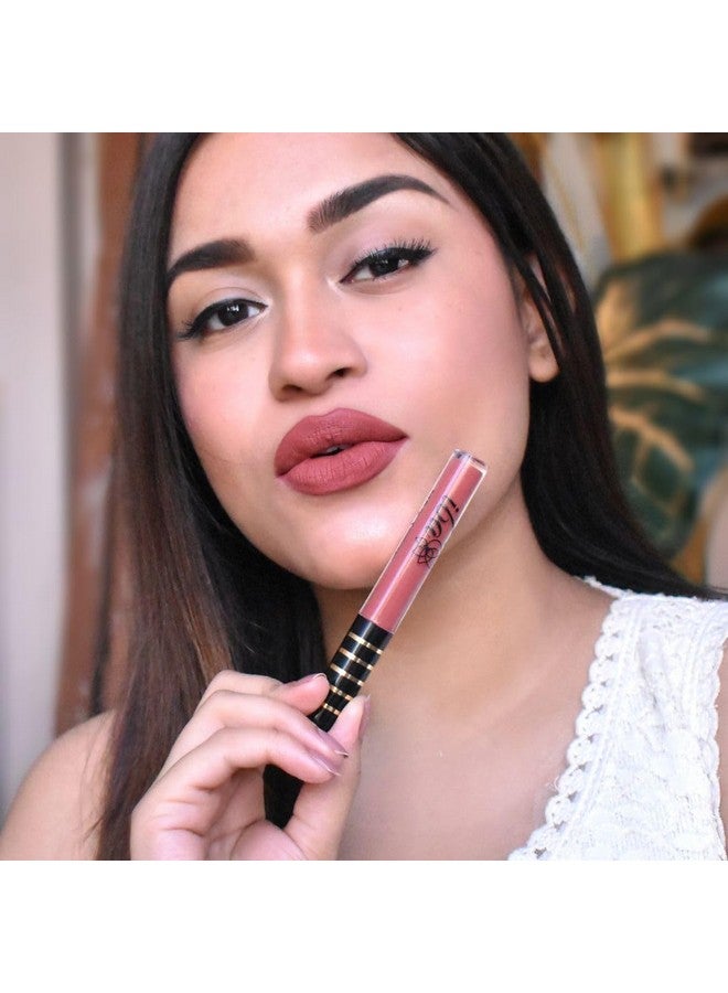 إيبا أحمر شفاه سائل مطفي ماكس - شوكولاتة ساخنة | غني بفيتامين إي وزيت اللوز | مقاوم للتحول ويدوم طويلاً | مقاوم للماء والتلطخ | لمسة نهائية مخملية غير لامعة وصبغة عالية | خفيف الوزن ومريح | غير لزج ولا يسبب الجفاف | مكياج الشفاه | 2.6 مل - Image 5