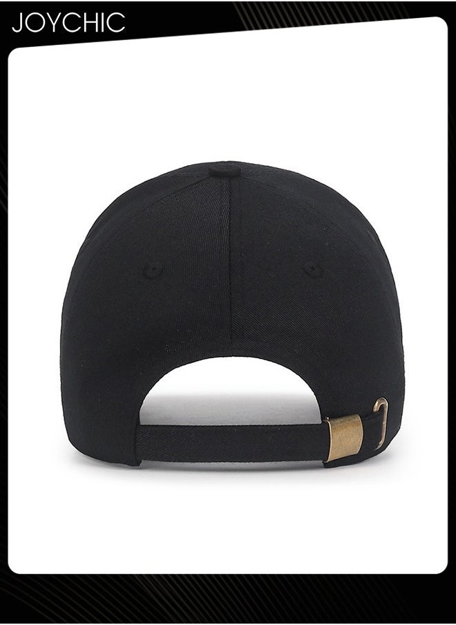 Joychic - Anti-UV Breathable Quick-drying Baseball Cap  Spring Autumn Embroidered Casual Hat for Women Men Youth Outdoor Sport Black - Image 1