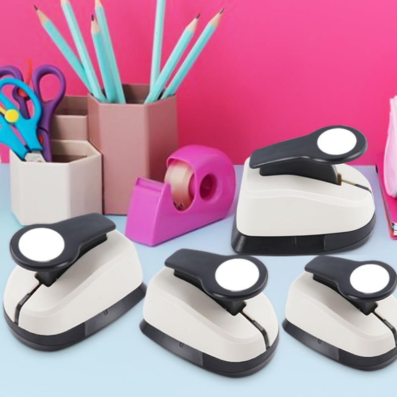HKKYO 5 Circle Hole Punch, Circle Paper Punch, CirclePunches for Paper Crafts, Large Hole Puncher, Different Size of Scrapbooking Punches, Round Punch Shape for Scrapbook Card Making - Image 2