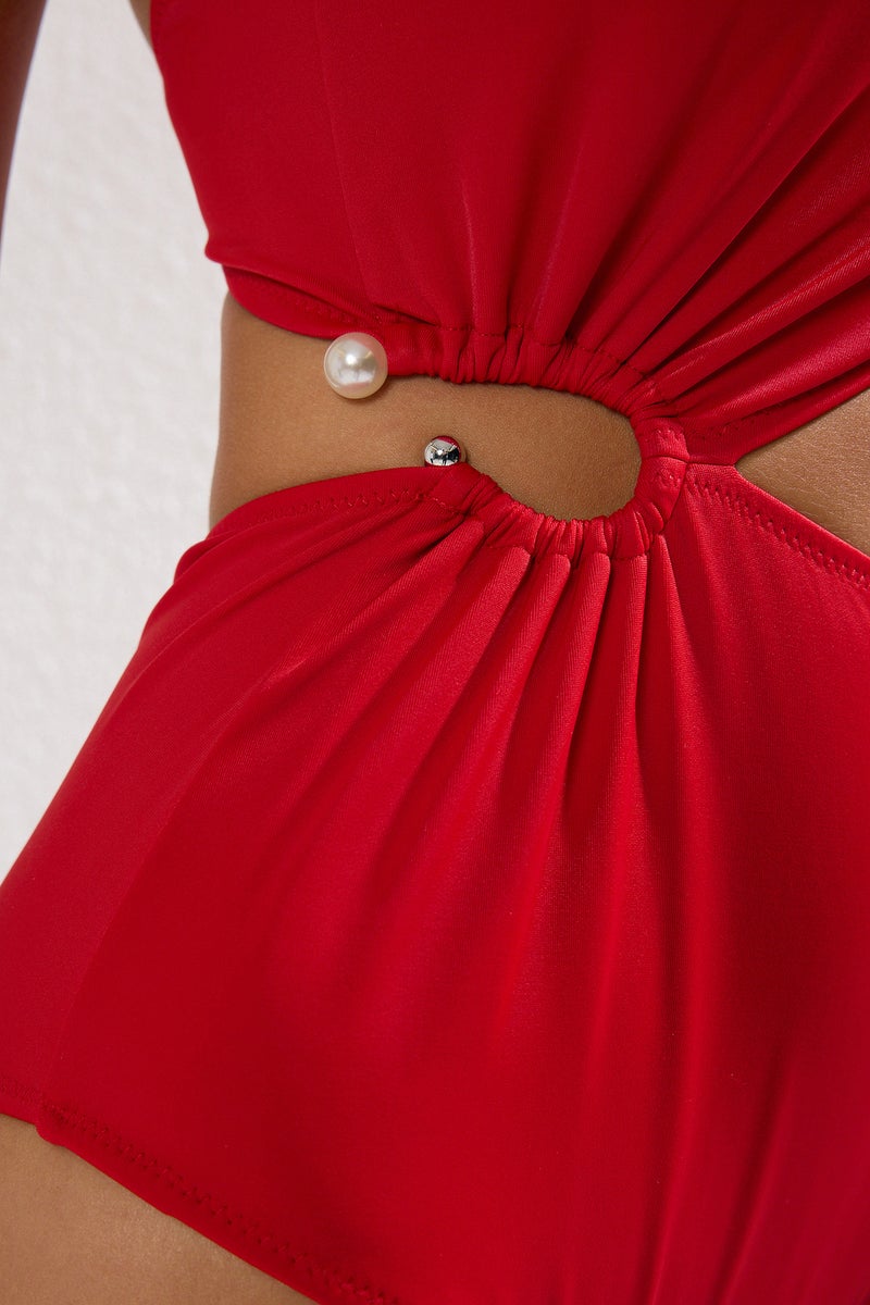 trendyol Red Accessory Single Shoulder Covered Regular Mayokini Tbess25My00008 - Image 2